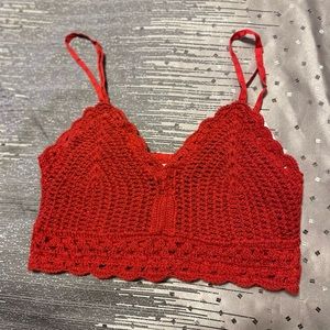 Crochet Crop Top M